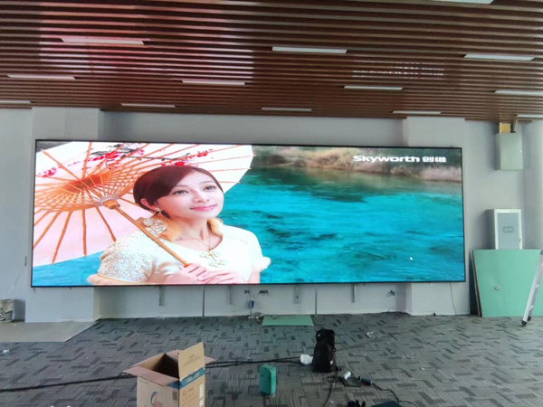 盐都P1.53led小间距屏安装案例